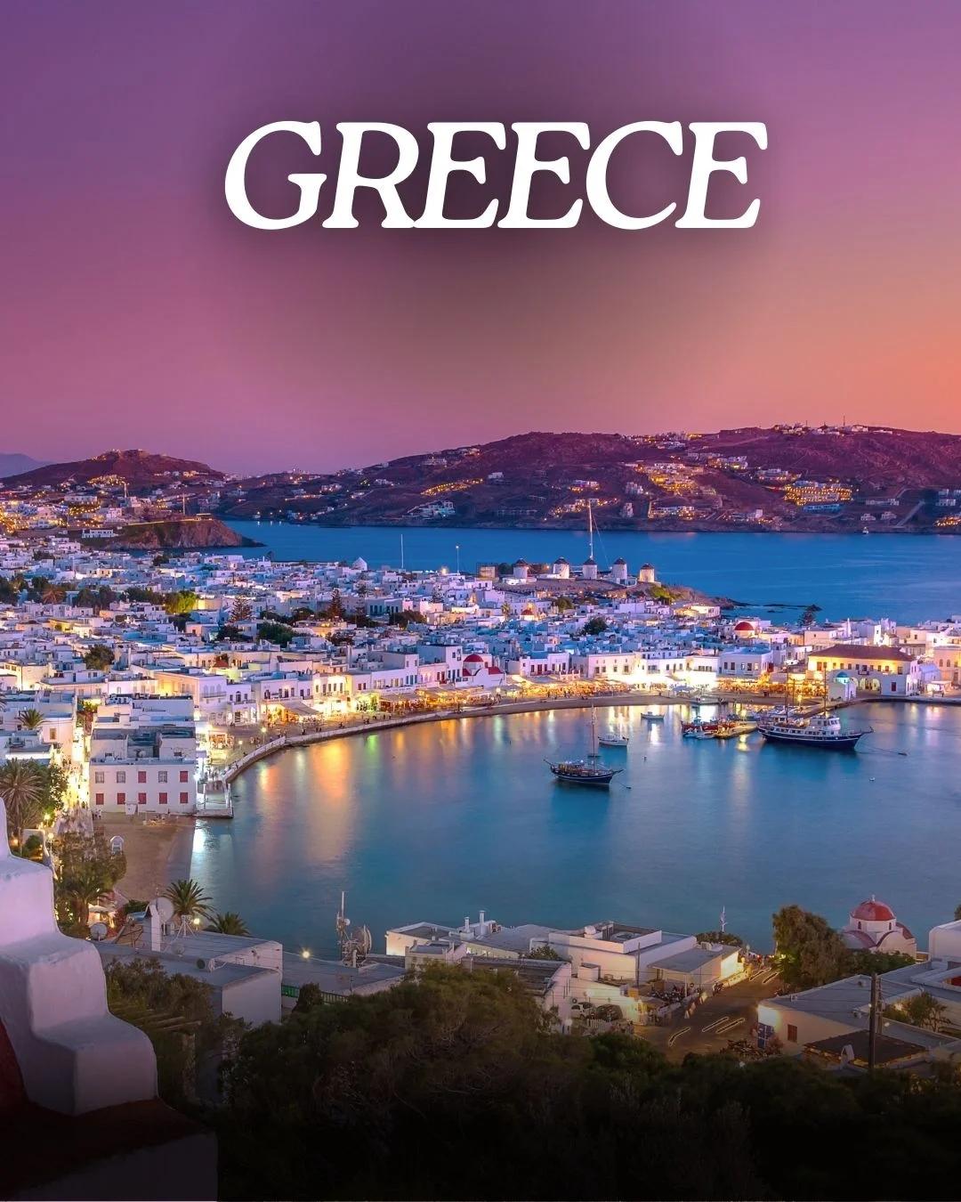 Greece tours packages starting from 45000